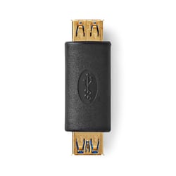 Nedis Adaptateur USB 3.2 Gen 1 USB-A Femelle vers USB-A Femelle 5 Gbps Noir / Or