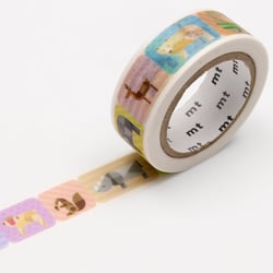 Masking tape - Animaux géométriques - 7 m x 15mm