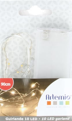 Guirlande 10 led cuivre 90 cm - Artemio