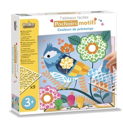 Pochoirs motifd Couleur de printemps - Crealign - Jaune