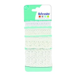 4 RUBANS DENTELLE - 50 CM