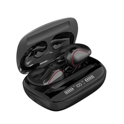 Ecouteurs Bluetooth 5.0 Sans Fil Avec Affichage LED Et Boîte De Charge Noir YONIS