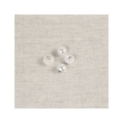 Bouton demi-perle blanc