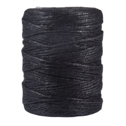 Fil de jute, 3fois, 3,5mm ø, noir, bobine 280m