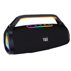 Enceinte Bluetooth Portable Sans Fil Avec Microphones Et Lumières LED Noir YONIS