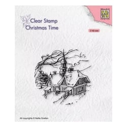 Tampon transparent scrapbooking Nellie's choice EGLISE 038