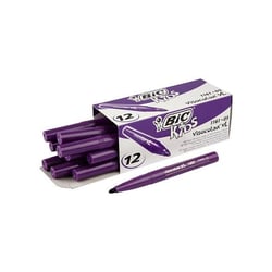 Lot de 12 feutres de coloriage pointe extra large bloquée - BIC - KIDS VISACOLOR XL - Violet