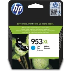 953XL Cartouche d'encre cyan grande capacité authentique (F6U16AE) pour  OfficeJet Pro 8710/8715/8720