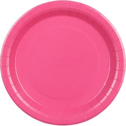 6 Assiettes Rose Ø23 cm - En carton