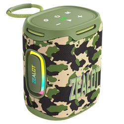 Enceinte Bluetooth Puissante 25W Étanche IPX6 Avec Lumières RGB Pour Extérieur Vert YONIS