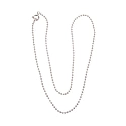 Chaîne à boules, 1,5mm ø, argent, 42cm, 1 pce.