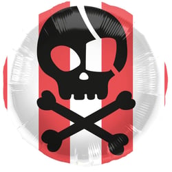 Ballon Aluminium à plat Pirate Party - Ø45 cm