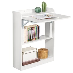 SoBuy FWT92-W Bureau Pliant, Table d'Ordinateur Rabattable Bureau