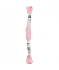Fil à broder mouliné Uni - Rico Design 065 Rose