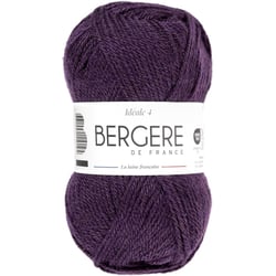 Pelote de laine - Prune - 50% Laine 50% acrylique - Bergère de France - Idéale 4