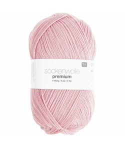Fil à chaussette SOCKENWOLL PREMIUM 4 brins - 100gr - Rico Design 05 Rose