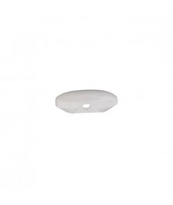 Carte de 4 boutons Polyester à queue Blanc 14mm - Union Knopf Blanc