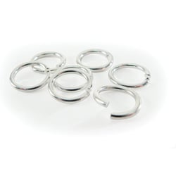SACHET DE 20 ANNEAUX BRISES COLORIS ARGENT 7MM