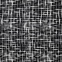 Tissu Jersey Milano Lia blanc sur fond Noir