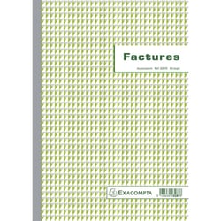 Facturier - Mention TVA - A4  - Autocopiant - Dupli - 50 feuilles - Exacompta - 3287E