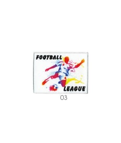 Ecussons Thermocollant Football League 6 X 8 Cm - Mediac 03 blanc