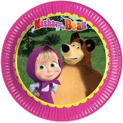 8 Assiettes Masha et Michka