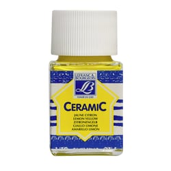 Peinture pour céramique - Jaune citron - Lefranc Bourgeois - Flacon de 50ml