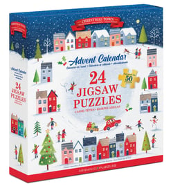 Puzzle 50 pièces - Calendrier de l'Avent - Ville de Noël - 24 Puzzles - Eurographics