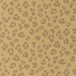 Tissu Jersey Coton Panthère Fawana sur fond Camel - Au mètre