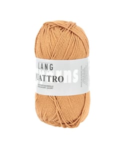 Fil à tricoter 100% coton QUATTRO - Lang Yarns 75 Orange