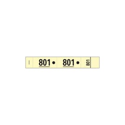 Carnet de 50 tickets vestiaires numérotés de 3 volets (dont 2 volets avec trous) - Format 20x3 cm - Jaune - Exacompta