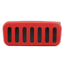 Enceinte Bluetooth Forme Pot D'échappement Voiture TWS Support Carte TF FM AUX USB Rouge YONIS