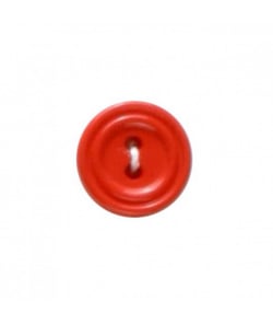 Carte de 5 boutons ourlés rouge 15mm - Distrifil Rouge