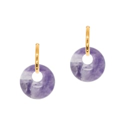 Boucles d'oreilles Blima en pierres Améthyste