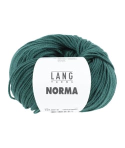 Pelote de coton à tricoter Norma - Lang Yarns 0018 Vert
