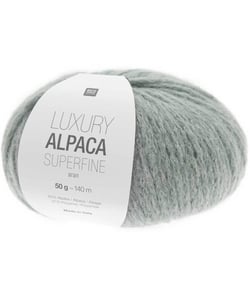 Fil de laine à tricoter LUXURY ALPACA Superfine Aran - Rico Design 25 Vert Menthe