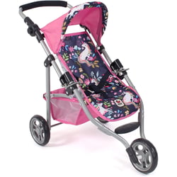 Petite poussette de jogging LOLA Licorne pour poupée