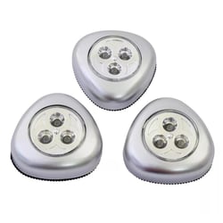 Lot de 3 Lampes LED à Poussoir sans Fil - Facile à Installer