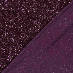 Tissu Sequins uni Prune