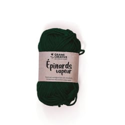 Fil de coton Amigurumi Vert forêt Epinards vapeur