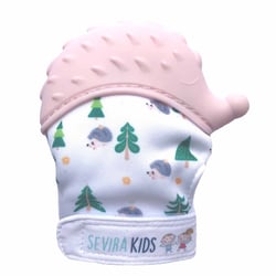 Moufle de dentition en silicone alimentaire, Hérisson