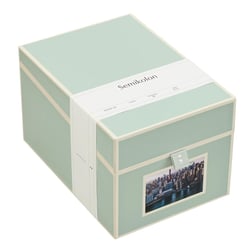 Boîte à CD et photos – Pour photos 10x15 cm – Vert Pastel – Semikolon