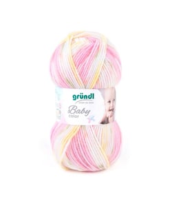 Fil layette à tricoter BABY COLOR - Grundl - certifié Oeko-Tex 02 Rose