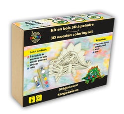 Kit en bois 3D à peindre Stégosaure Creatifwood