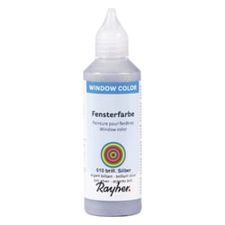 Window-Color easy paint, flacon 80 ml, argent brillant