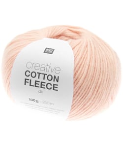 Pelote de coton Creative Cotton Fleece dk - 100 GR - Rico Design 003 Rose