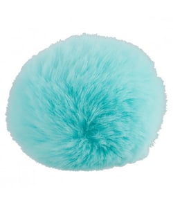 POMPONS imitation fourrure lapin 80 mm à l'unité - Union Knopf Aigue-marine
