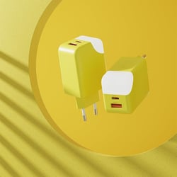 Adaptateur Secteur Rapide 65W Jaune