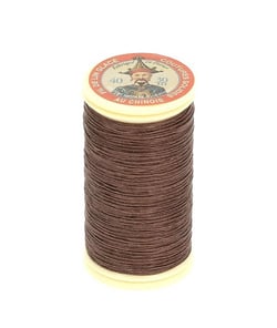 Fil lin glacé 30 m – Fil au Chinois – N° 40 – Fil de lin retors, lisse, résistant 205 Havane