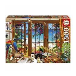 Puzzle 2D 1500 pièces - Fenêtre de l'Observateur d'Oiseaux - EDUCA